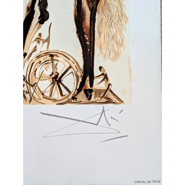 Salvador Dali - Cheval de Troie, 1983 Lithograph in colors on Arches paper, signed in the plate lower right and numbered...