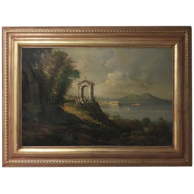 Naples -Neapolitan School, Italian Oil on Canvas, Framed For Sale - Image 10 of 10