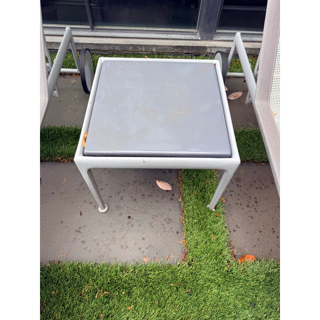 Gray Pair Richard Schultz for Knoll 1966 Chaises Plus Side Table —Two Sets Available For Sale - Image 8 of 14