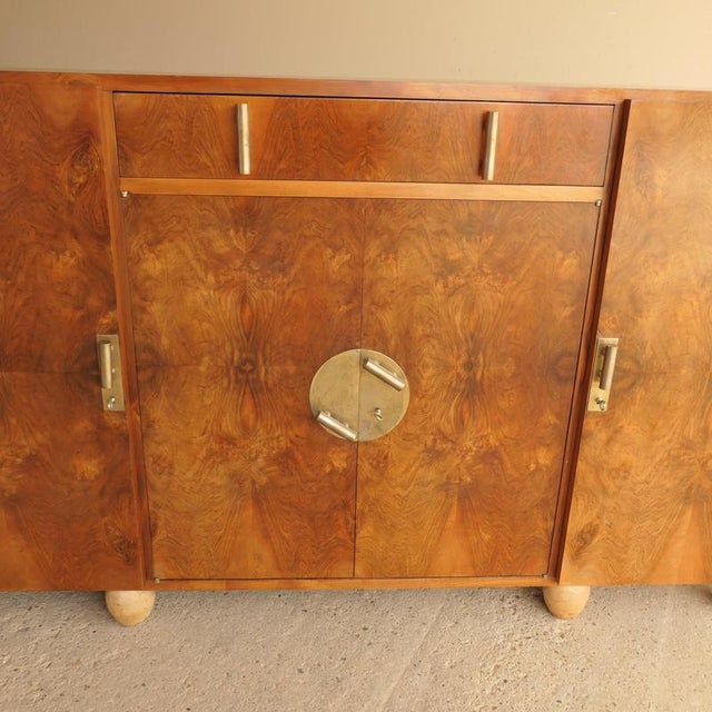 Walnut Burl Sideboard or Console, 1940s For Sale - Image 17 of 18