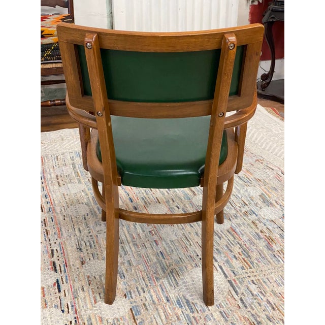 1950s Mid-Century Changeback Boling Chair Co. Walnut Arm Chair For Sale - Image 4 of 12