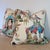 Textile Brunschwig & Fils Luang Print Pillows in Meadow With Green Cord- Double Sided For Sale - Image 7 of 7