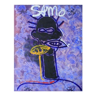 Sax Berlin "SAMO Free Speech" Contemporary Homage to Basquiat and Street Art by Sax Berlin 2018 For Sale