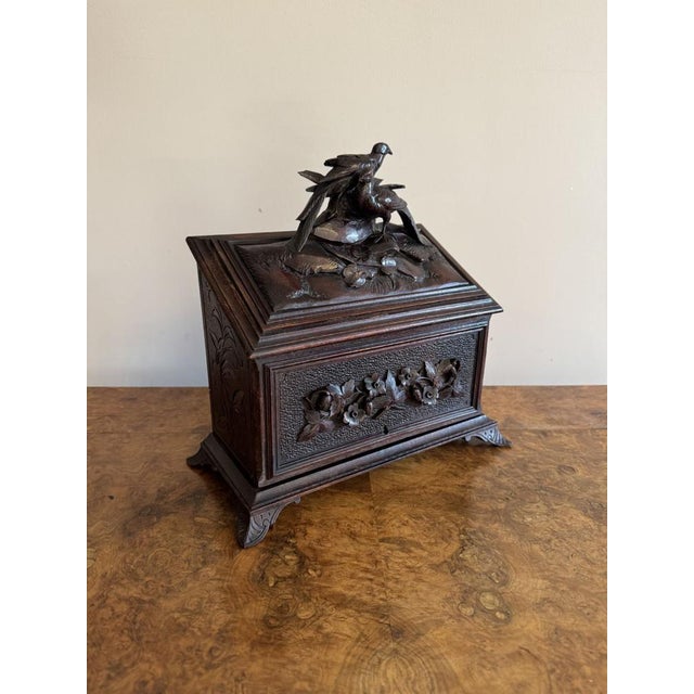 Antique Black Forest Stationary Box, 1880 For Sale - Image 3 of 8