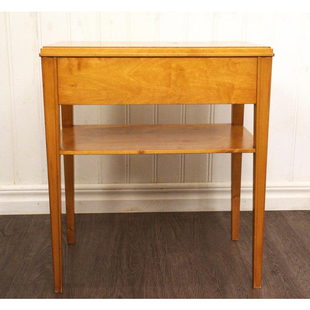 Vintage Swedish Bedside Tables in Walnut and Birch, 1940s, Set of 2 For Sale - Image 11 of 14