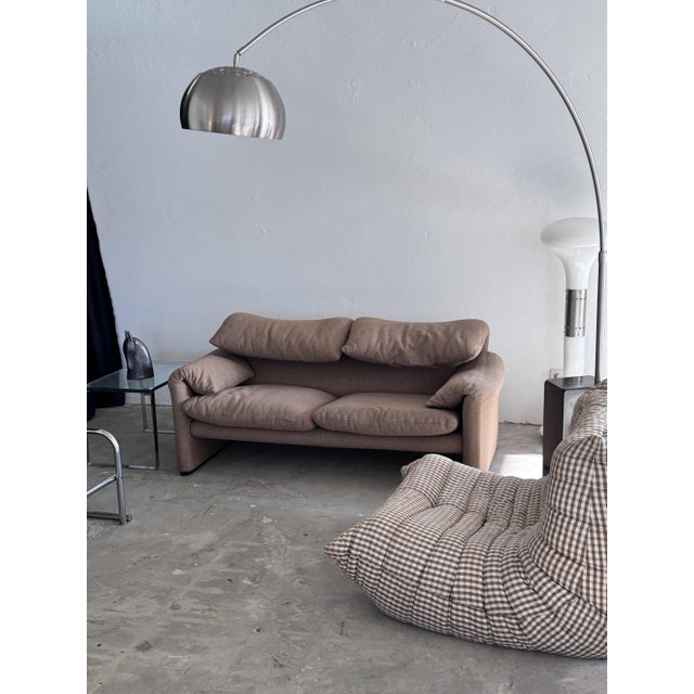 Vintage Two-Seater Sofa by Vico Magistretti for Cassina, 1970s For Sale - Image 12 of 16