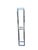 Upper shelf height 33.5 lower shelf height 34.75. Great condition. minor wear. Some scratches on chrome and glass shelves....