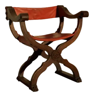 Savonarola Walnut Arm Chair