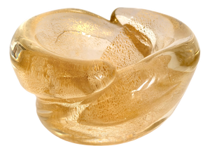 Vintage Thick Murano Glass Ashtray by Archimede Seguso, 1950s