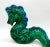 Mid-Century Modern Green and Blue Ceramic Dragon Figure For Sale In Houston - Image 6 of 12