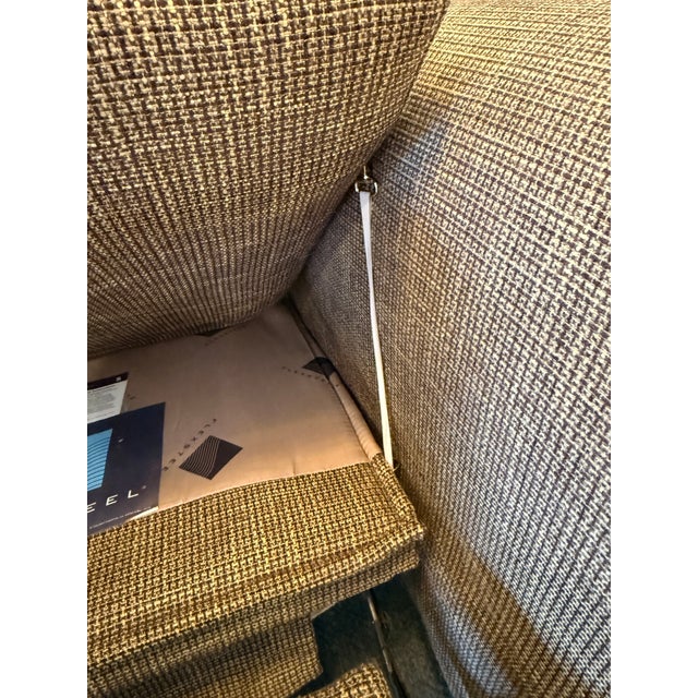 Textile Flexsteel Belle Power Recliner, Granite For Sale - Image 7 of 11