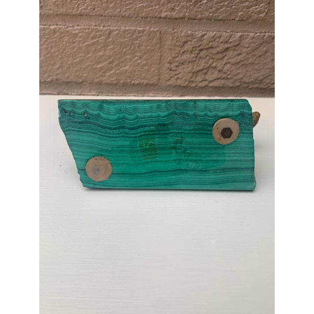 Antique Gilt Bronze Hunting Fox Statue on Malachite Base, Early 20th Century For Sale - Image 10 of 10