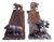 Walnut Wood Bookends from the Black Forest and Brienz, Switzerland, Set of 2 For Sale