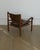Vintage Arne Norell “Sirocco” safari chair in beautifully aged brown leather with a solid dark wood frame. Designed in...