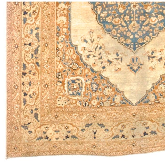Antique Persian Haji Jalili Tabriz Rug 3’10" X 5’7" For Sale - Image 4 of 6
