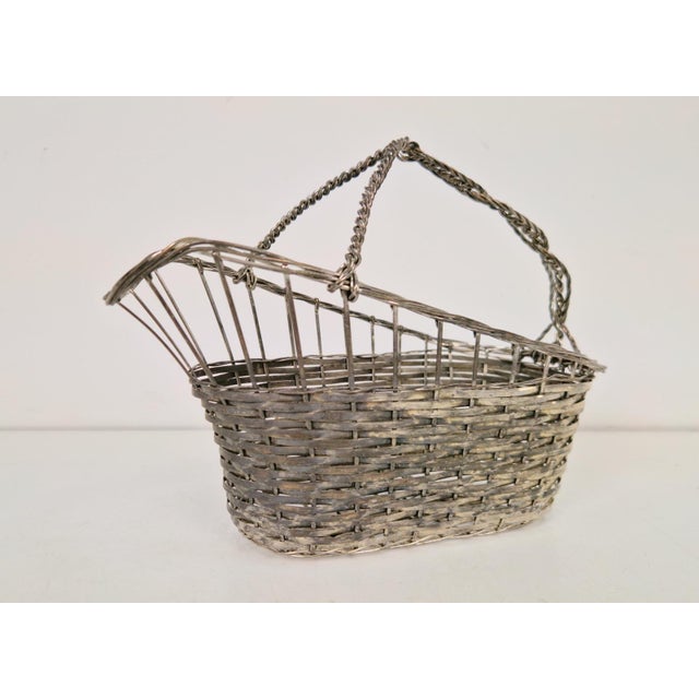 Apair of Vintage French Silver Plate Wine Bottle Holder, 1920s Model: Bottle holder Period: 1920 Measurements: W 24.5 cm x...
