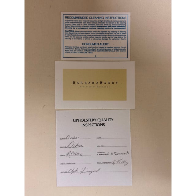 1980’s Iconic Club Chairs by Barbara Barry for Henredon, a Pair For Sale - Image 12 of 12