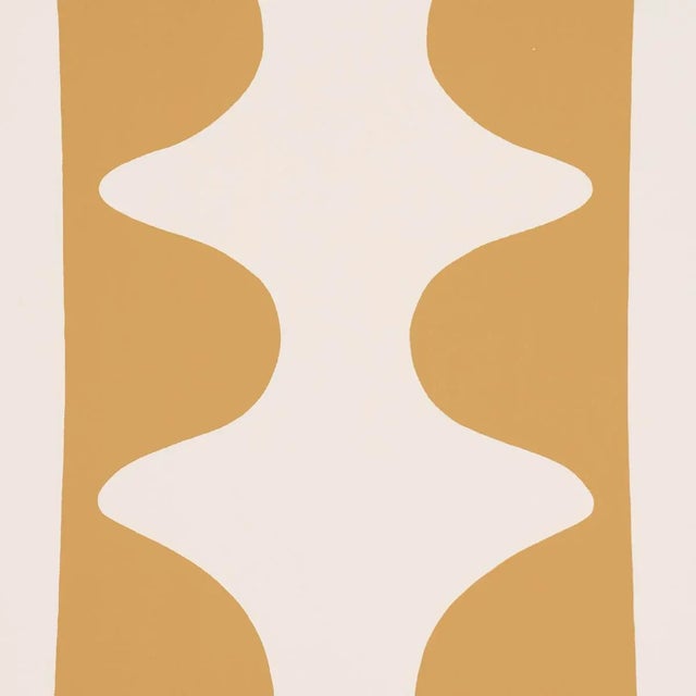 Contemporary Schumacher X Hadiya Williams Drift Wallpaper In Ginger For Sale - Image 3 of 7