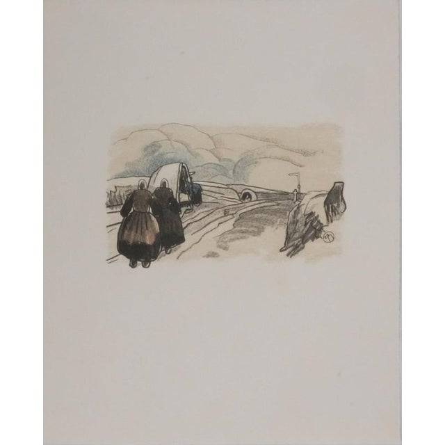 Black Mathurin Meheut, The Pilgrimage, 1937, Engraving For Sale - Image 8 of 10