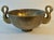 Metal French Art Deo Patinated Bronze Bowl with Swan Handles Flanking Sides For Sale - Image 7 of 8