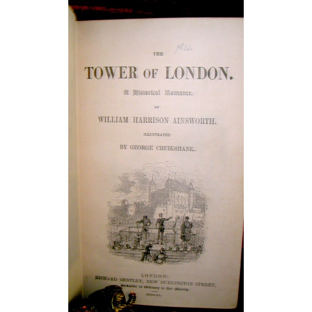 Illustration 1910s The Tower of London Book by William Harrison Ainsworth For Sale - Image 3 of 12