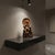 Wood 7" Bodhisattva Statue W Calligraphy Halo & Lotus Base Wood Statue For Sale - Image 7 of 10