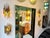 Mid-Century Modern Hammered Glass Wrought Iron Sconces by Longobard, Italy, 1970s, Set of 3 For Sale - Image 3 of 12