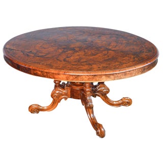 Victorian Table in Wood and Briar, 1800s For Sale