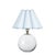 The Giorgio Mini Table Lamp provides a soft, inviting glow through its mist blue scalloped shade, making it a perfect...