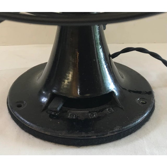 Black 1920s Emerson 2766 Six Blade Electric Fan For Sale - Image 8 of 12