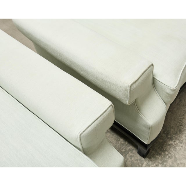 Pair of A. Rudin 619 Modern Ebonized Ming Style Lounge Chairs For Sale - Image 12 of 18