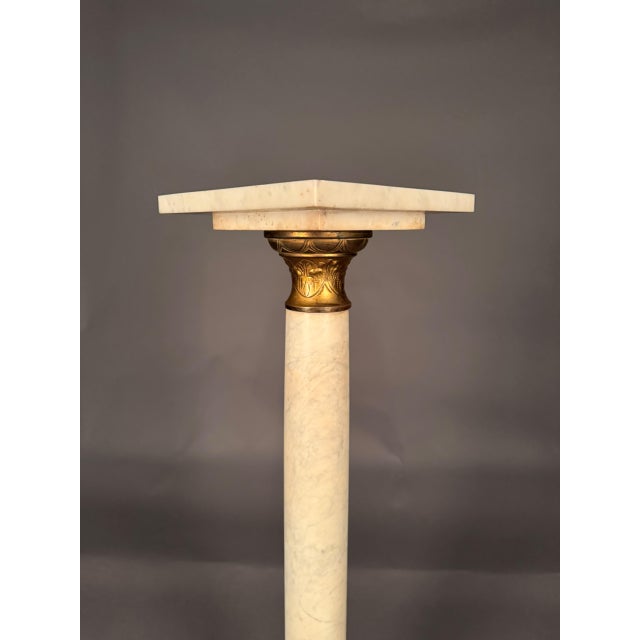 Pedestal / Column With Bronze Mounts, Circa 1870 For Sale - Image 4 of 8