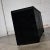 Late 20th Century Modern to Scandinavian Modern Black Painted Oak Waterfall Style Buffet Credenza or Cabinet For Sale - Image 4 of 12