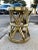 Brass X-Stool From Sarreid Ltd. Made in Hong Kong For Sale In Denver - Image 6 of 13