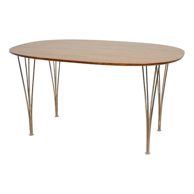 Mid-Century Modern Dining Table by Piet Hein & Bruno Mathsson for Fritz Hansen, 1960s For Sale