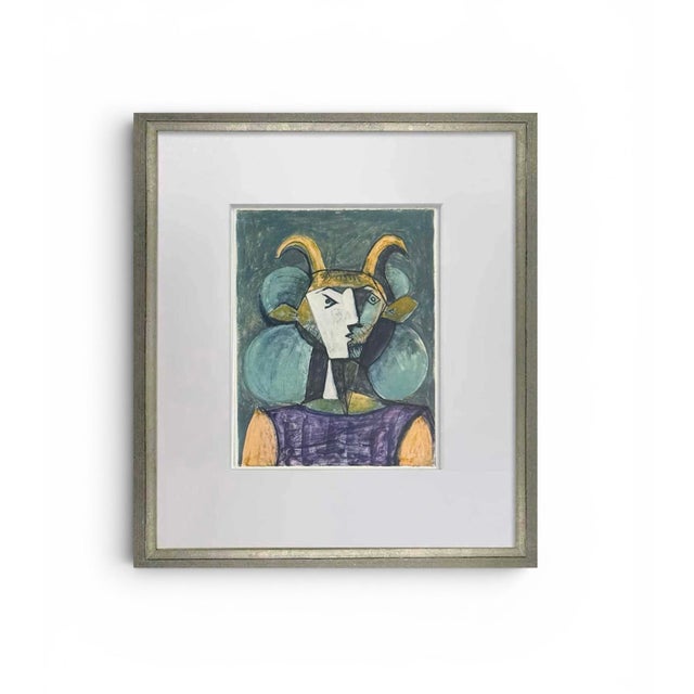 Pablo Picasso Original Pablo Picasso 1948 Limited Edition Lithograph by Draeger Frères, Museum Framed For Sale - Image 4 of 4
