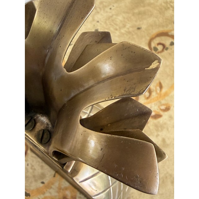 Vintage Coastal Regency Solid Brass Pineapple Bookends – Pair For Sale - Image 10 of 12