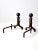 Antique Wrought Iron Andirons For Sale - Image 10 of 11