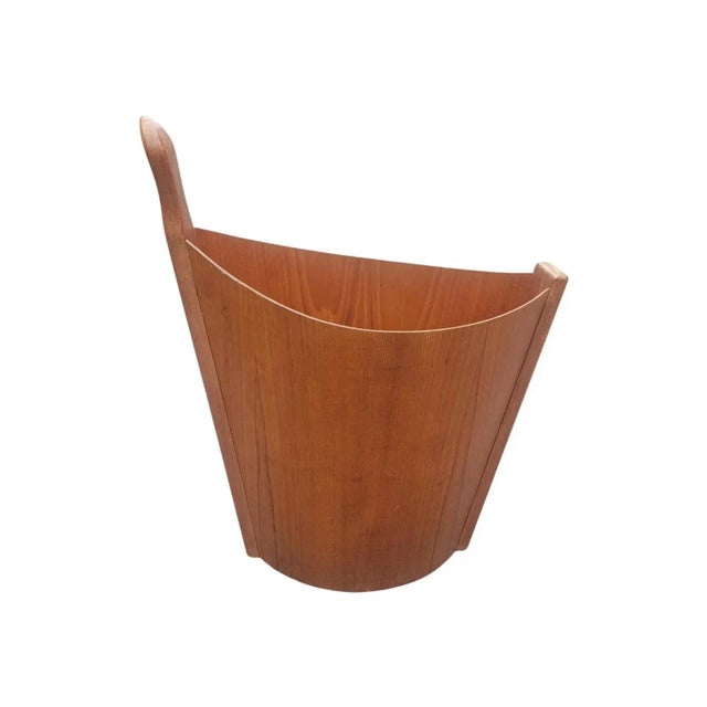 Danish Modern Teak Waste Basket by Einar Barnes for Heggen Norway For Sale In Washington DC - Image 6 of 6