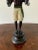 Pair of Vintage Painted Cast-Iron Figurative Double Candleholders For Sale In South Bend - Image 6 of 12