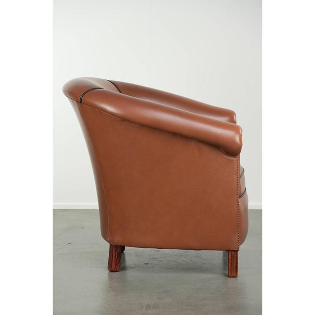 English Cowhide Club Armchair For Sale - Image 3 of 13