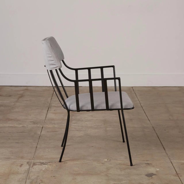 Gray Paul Laszlo Armchairs - a Pair For Sale - Image 8 of 13