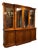 19th Century English Traditional Burlwood Bookcase/Breakfront For Sale