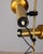 Vintage Italian Floor Lamp in Golden Brass with Two Lights, 1970s For Sale - Image 9 of 11