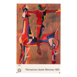 Olympia Poster by Marino Marini, 1972 For Sale