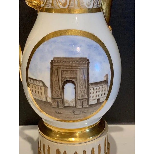 19th Century Old Paris Topographical Coffee Pot, Now as a Lamp For Sale - Image 9 of 13