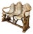 Vintage Venetian Gilt Carved Grotto Bench For Sale