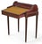 Wood Antique Directoire Style Mahogany Roll Top Bureau De Dame - Edwards & Roberts For Sale - Image 7 of 9