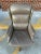 Dove Gray Traditional Wingback Executive Chair From Leathercraft For Sale - Image 8 of 13