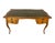 Louis XV Fruitwood Bureau Plat. This writing desk features a dark green leather inset top with expansive rectangular...